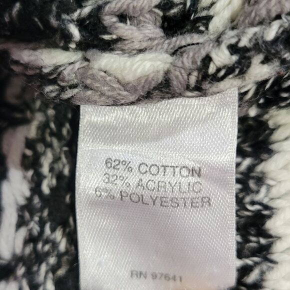 J. Jill Grey Textured-Stripes Marled Sweater Size M - Picture 7 of 9